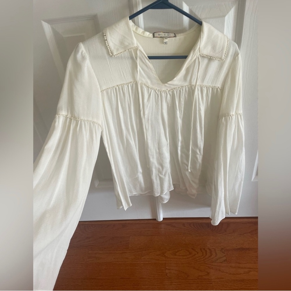 Cream Eri + Ali top from Anthropologie